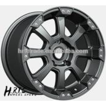 HRTC cromo rueda de alambre 17 * 9,0 pulgadas negro cubre borde de rueda mag